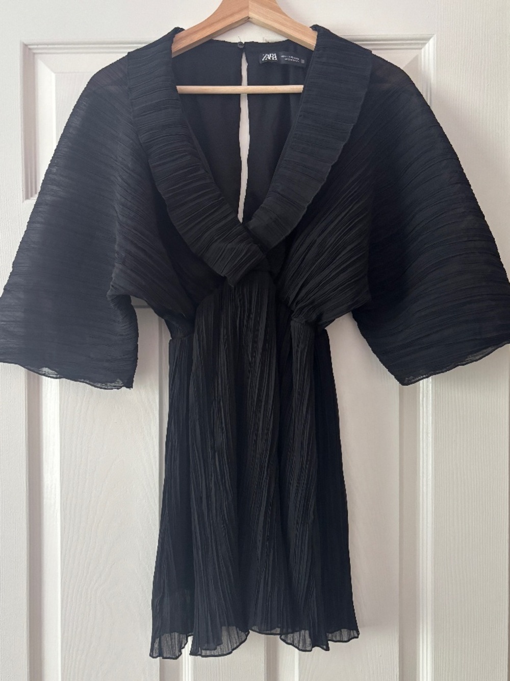 Zara Short Pleated Jumpsuit Black Size XS - Picture 4 of 11